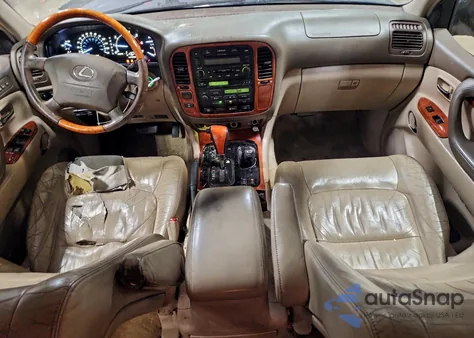 2001 Lexus Lx 470 z USA, uszkodzony, nr VIN JTJHT00W913508267